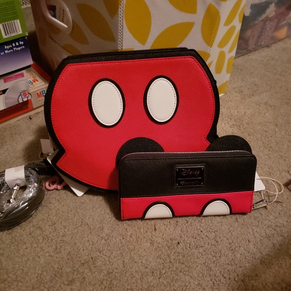 Loungefly Handbags - Disney loungefly mickey mouse purse and wallet